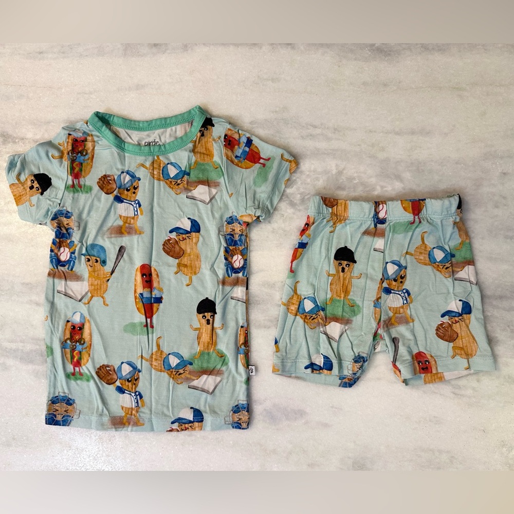 Birdie Bean Peanuts Baseball Pajamas